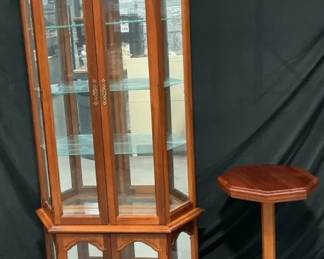 Corner Curio Cabinet  Table