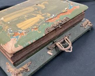 Antique Victorian Music Box Photo Album