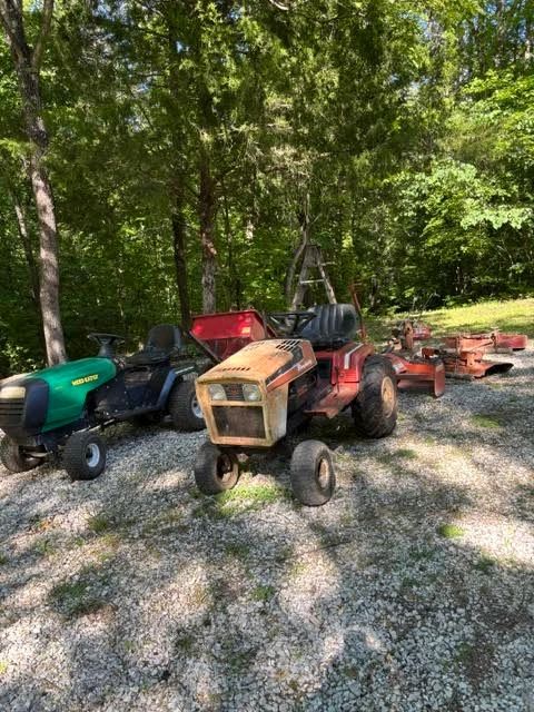 Lawn Tractors with attachments in working condition