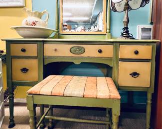1930’s vanity and stool 