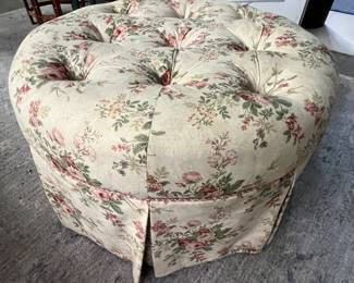 Floral ottoman