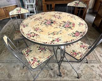 Mosaic patio set