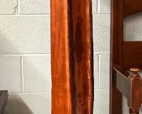 Handmade wooden base lamp 