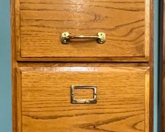 Four drawer wooden  file cabinet