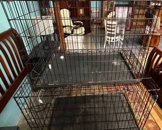 Two wire dog crates