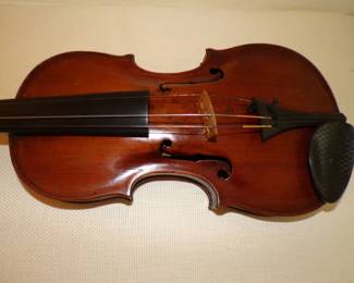 Closer Up of Violin Believed to Be Early 1800's German