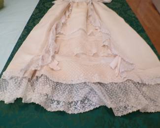 Closer Up of Christening Gown