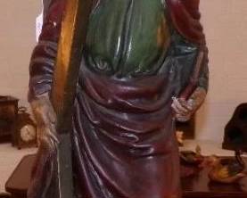 32" Antique Saint Andrew Statue