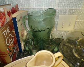 Coca Cola Pitcher and Glasses