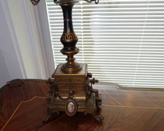 Close Up of Base of 19th Century Louis XV Candelabra