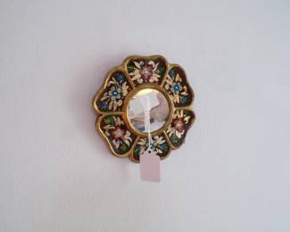 Mid-Century Hand Painted Peruvian Mirror