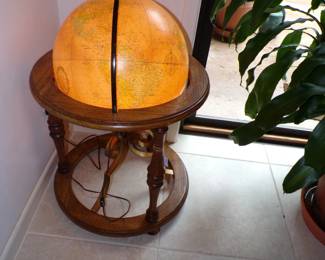 Lighted World Globe