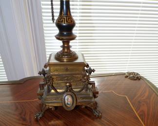 Close Up of Base of 2nd 19th Century Louis XV Candelabra