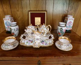 Beautiful Antique Porcelain Tea Set