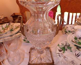 One of Two Large Baccarat Vases