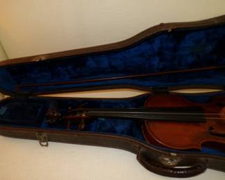 Closer Up of Violin Believed to Be Early 1800's German