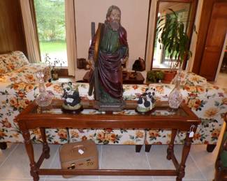 Vintage Wooden Statue of Saint Andrew