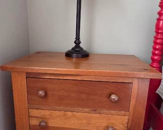 Broyhill solid wood side table