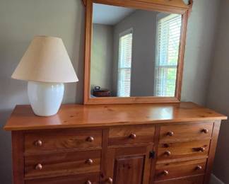Broyhill solid wood dresser with mirror