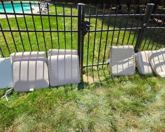 Optional cushions for metal patio furniture