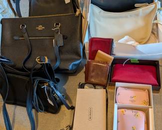 Forgot to mention the Coach bags, new in boxes plus vintage