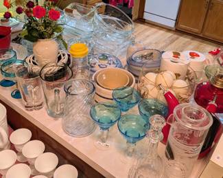 Kitchenware and so many items for entertaining.