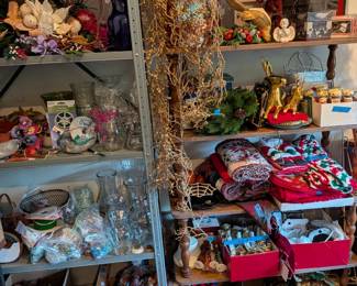 Christmas in garage.