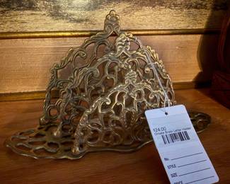 Ornate Brass Letter Holder 