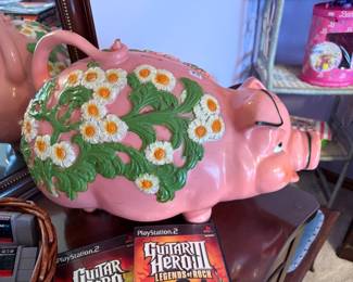 Floral Vintage Piggy Bank 
