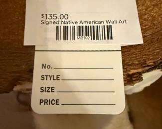 Signed Native American Wall Art 