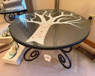 Handpainted Tree Table 