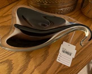 Murano-Style Glass Bowl 