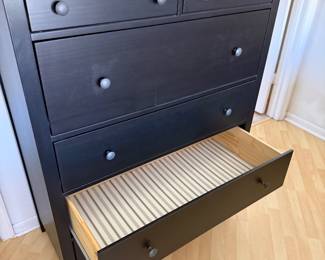 IKEA Fjell Queen Bed + Mattress + Hemnes Nightstands & Dresser – Complete Set  Complete IKEA bedroom set bundle Includes: 	•	Fjell queen bed frame + foundation + Sultan Laxeby bed rails 	•	Queen mattress 	•	2 Hemnes nightstands 	•	Matching Hemnes dresser  Good condition, clean, gently used