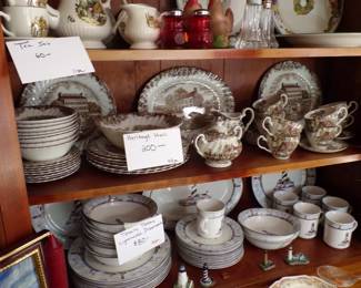 NICE SETS CHINA LIGHTHOUSE-TOTALY TODAY,  IRONSTONE HERTIAGE HALL ENGLAND