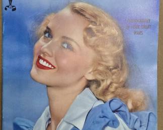 1952 magazine with Betty Page