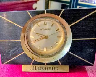 Miniature Accutron desk clock 