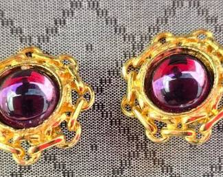 Chanel gripoix earrings 