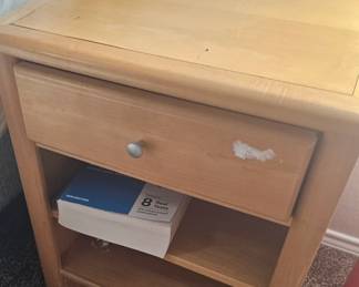 Blonde nightstand