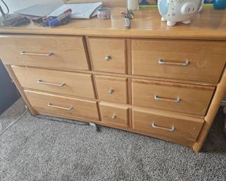 blonde chest with lots of storage
