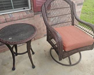 two chairs and table