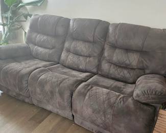 comfy couch, reclines