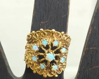 14K Gold and Opal Ring