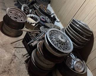 Scrap Metal  Fridge, Washer, Dryer, Wheels. Hubcaps