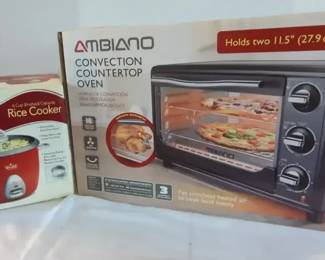 New In Box Convection Countertop Oven and Rice Cooker