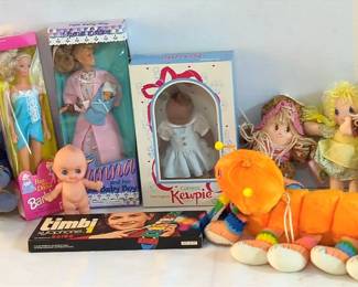 Vintage Barbies, Kewpie Dolls And More