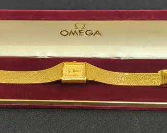 Omega 14k Gold Watch