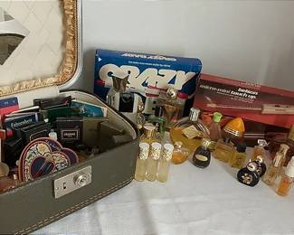 Vintage Perfumes and Hair Tools Mystery Lot