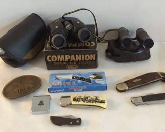 Pocket Knives, Binoculars