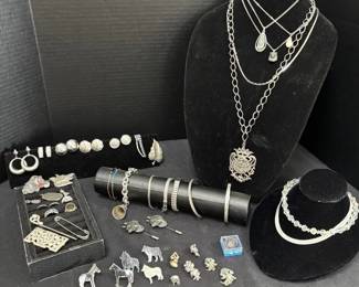 Silver Tone Costume Jewelry