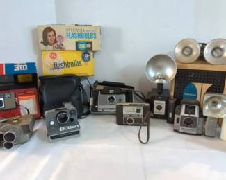 Vintage Polaroid Cameras and More